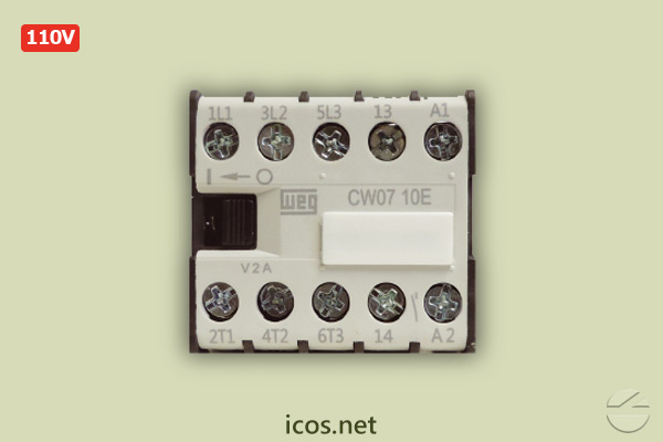 Mini Contactor Weg CW07 110V para la instalación eléctrica de los Sensores de Nivel y Flujo